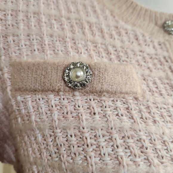 🆕️Laundry by Shelli Segal Bouclé Button Front Cardigan - Picture 4 of 10